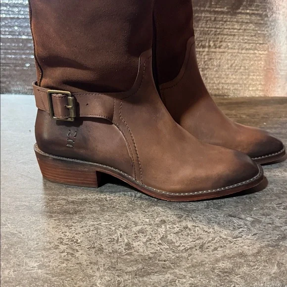 ROAN Charity Brown Knee-High Leather Boots. New 8 - Picture 6 of 11